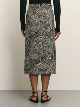 Юбка на запах с декоративными бусинами / Zarina  фото 4