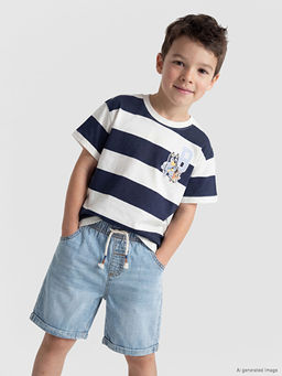 Bluey Bask?l? Erkek ?ocuk Ti??rt