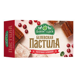 Белёвская пастила яблочная (с клюквой) 100г - Белевские сладости фото 2