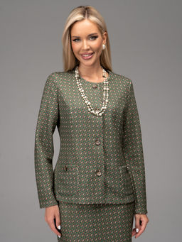 Костюм Шанель (зелёный) - Эльза фото 6