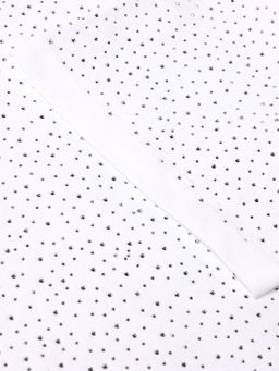 Футболка со стразами женская MIST, белая, размер S