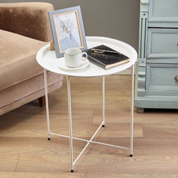 Столик журнальный «Клик Мебель», 470×470×510 мм, цвет белый