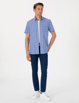 Mavi Regular Fit Kareli K_sa Kollu G_mlek - Pierre cardin фото 4