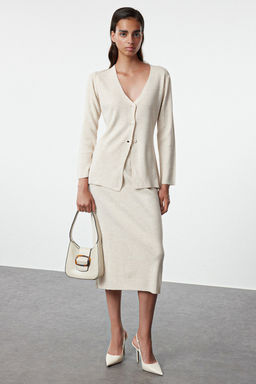 Bej Kahverengi Triko Alt-Ust Tak?m TWOAW25AU00011