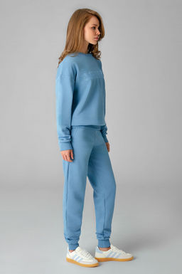 Арт. 2520/3  Костюм с брюками женский 44-52 (5 шт) Цвет:верх-голубой,низ-голубой