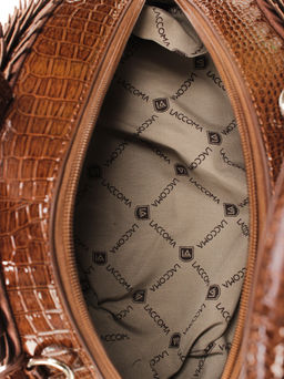 LACCOMA сумка ИГР25118-ежик-коричневый эко кожа хлопок  фото 4