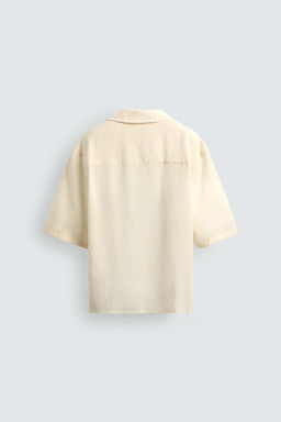 CAMISA POLO ALGOD?N - VISCOSA / Beige - Zara фото 8