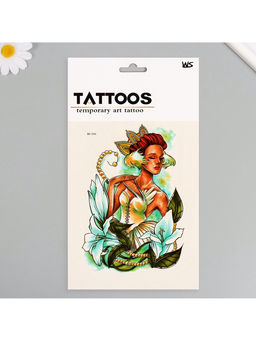 Цена за 2 шт. Переводная тату на тело цветная Принцесса Лилий, 26.1?14.6 см