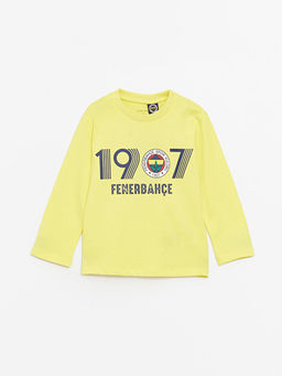 Bisiklet Yaka Fenerbah?e Bask?l? Erkek Bebek Sweatshirt ve E?ofman Alt? Tak?m - Waikiki фото 2