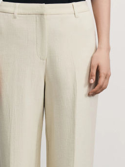 Брюки прямого кроя из хлопка и вискозы / Zarina  фото 5