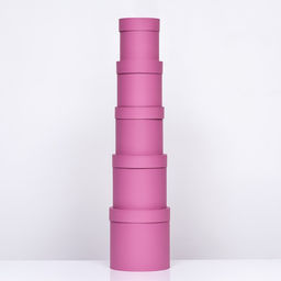 Набор шляпных коробок 5 в 1 Фуксия, 20 20 2013,5 13,5 13,5 см - UPAK LAND фото 3