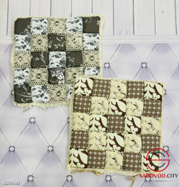 Сидушка на стул, лоскутный