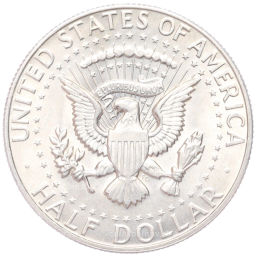 Монета 1/2 доллара (50 центов) 1968 года D США