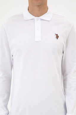 Erkek Regular Fit Polo Yaka Beyaz Basic Sweatshirt Sepette S_rpriz _ndirim - U.s. polo assn фото 6