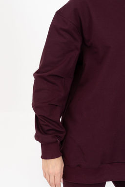 Свитшот женский 407L3-33 т.сливовый - Solo mio фото 7