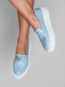 Лоферы 167.Lusi23w. Голубой