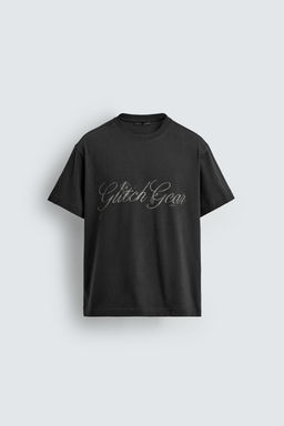 WASHED SLOGAN CROPPED FIT T-SHIRT - Zara фото 13