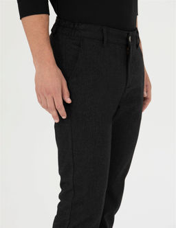 Siyah Slim Fit Kanvas Pantolon - Pierre cardin фото 5