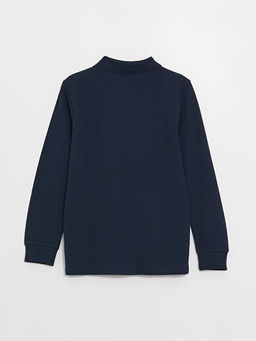 Polo Yaka Basic Uzun Kollu Erkek ?ocuk Ti??rt - Waikiki фото 3