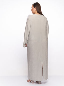 Серое платье с люрексом PP51727GRY24 - Артесса фото 7