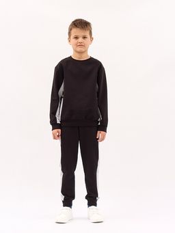 CRB wear/CWJB 90112-22 Комплект для мальчика (джемпер, брюки),черный/Ex.Cherubino