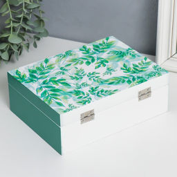 Шкатулка дерево "Веточки - Дыхание природы" 6,5х20х15 см