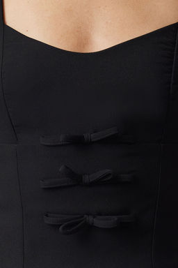 Siyah Fiyonk Detayl? Dokuma Bluz TPRSS24BZ00050 - Trendyolmilla фото 4