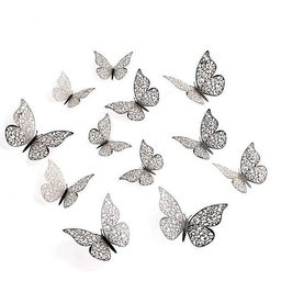 Набор для украшения Бабочки, 12 штук, цвет чёрный - Страна карнавалия фото 6