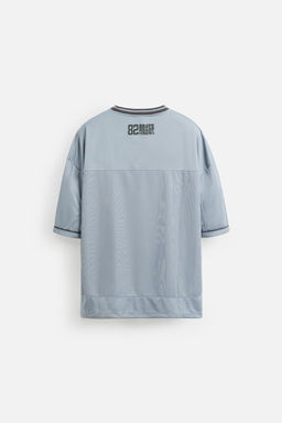 VARSITY TEXTURED T-SHIRT - Zara фото 9