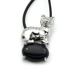 Подвеска с авантюрином синим Тигр 23*32мм