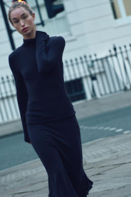 HIGH NECK WOOL BLEND SWEATER - Zara фото 2