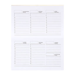 Планинг недатированный Calligrata «Планер трудоголика», A6, 50 листов, на склейке, мягкая обложка