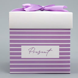Цена за 2 шт. Коробка подарочная складная, упаковка, «Present», 15 х 15 х 15 см