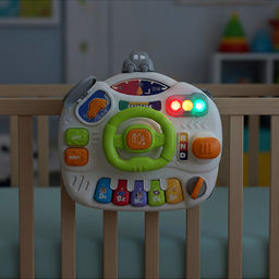 Столик развивающий "Веселый руль" свет, звук, в коробке