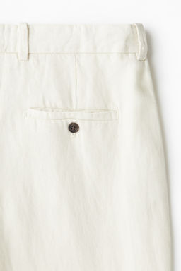 Pantal?n en mezcla de lino Relaxed Fit - H&m фото 6