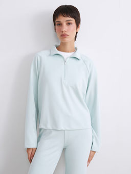 Dik Yaka Oversize Kad?n Sweatshirt