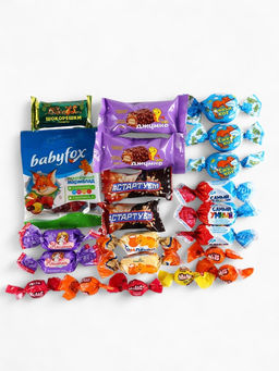 Сладкий детский новогодний подарок Сюрприз для тебя, конфеты 300 г, конструктор лошадь