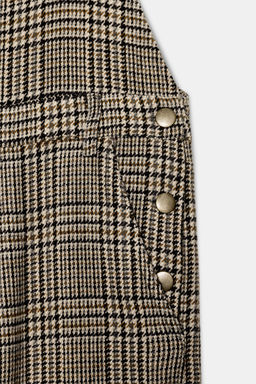 CHECKED WOOL BLEND JUMPSUIT - Zara фото 10