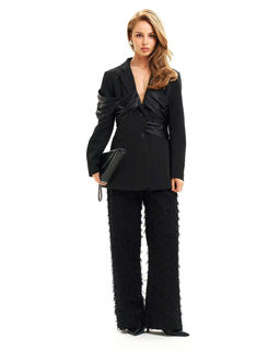 Брюки с бантиками из сеточки