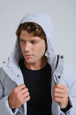 Пуховик длинный Серый Lifestyle Long Down Jacket