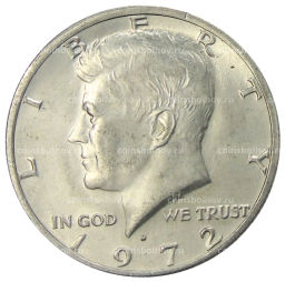1/2 доллара (50 центов) 1972 года D США
