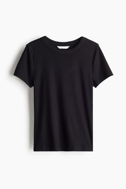 Camiseta en canale de mezcla de modal - H&m фото 5