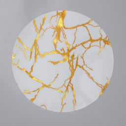 Цена за 12 шт. Салфетка сервировочная на стол Мрамор, d=38 см, цвет белый - Simaland фото 2