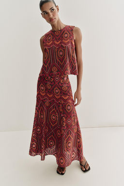 TOP BORDADOS PERFORADOS / Multicolor