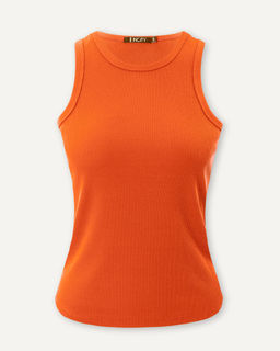 Оранжевый спортивный топ