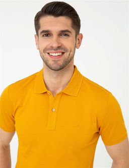 Safran Slim Fit Polo Yaka Merserize Ti__rt - Pierre cardin фото 2