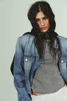 WASHED STUDDED TOP - Zara фото 2