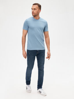 10100110006 Футболка муж. Citroeny серо-голубой