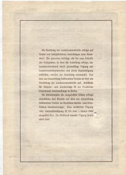 Облигация 4,5% 1000 рейхсмарок 1937 года Германия