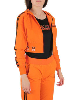 2388 ORANGE/BLACK Костюм спортивный тройка женский (100% полиэстер )